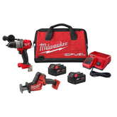 美行Milwaukee M18 FUEL 1/2" 鎚鑽2804-20+ 2719-20 M18 HACKZALL往復鋸套裝(限量) MILWAUKEE美沃奇(美行)